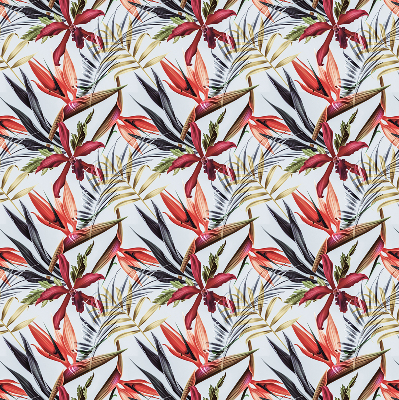Fabric roller blind for window Exotic leaves