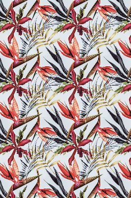 Fabric roller blind for window Exotic leaves