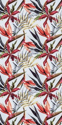Fabric roller blind for window Exotic leaves