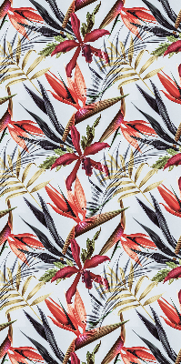 Fabric roller blind for window Exotic leaves