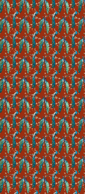 Blackout roller blind Peacocks on the branches