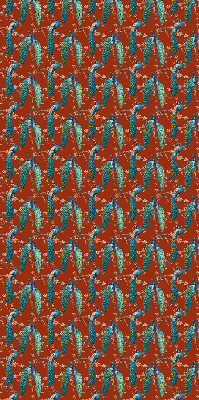 Blackout roller blind Peacocks on the branches