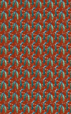 Blackout roller blind Peacocks on the branches