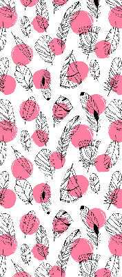 Blackout roller blind Feathers and pink dots