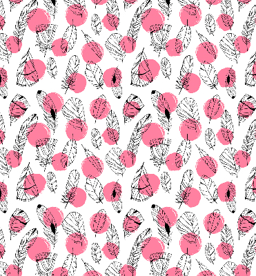 Blackout roller blind Feathers and pink dots