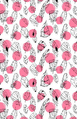 Blackout roller blind Feathers and pink dots