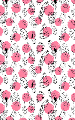 Blackout roller blind Feathers and pink dots