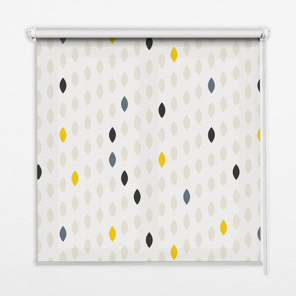 Blackout roller blind for window Colorful grains