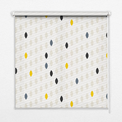 Blackout roller blind for window Colorful grains