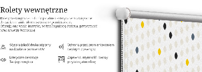 Blackout roller blind for window Colorful grains