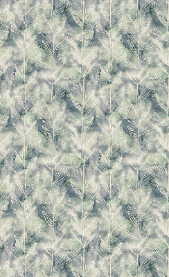 Fabric roller blind for window Sketch of a plant on a colored background