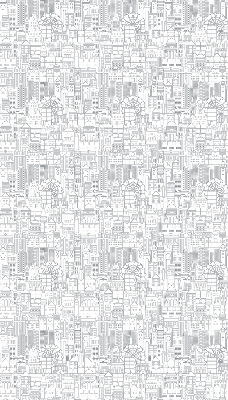 Blackout roller blind Sketch of the city