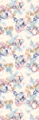 Blackout roller blind for window Colorful painted flowers