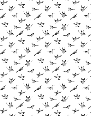 Blackout roller blind for window Birds