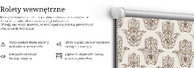 Fabric roller blind for window Pattern