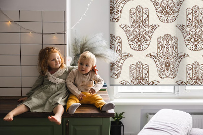 Fabric roller blind for window Pattern