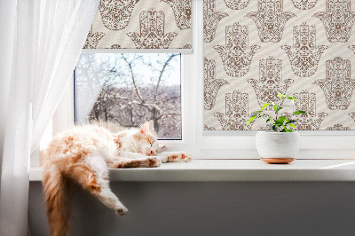 Fabric roller blind for window Pattern