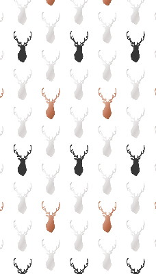 Blackout roller blind Drawn deer heads