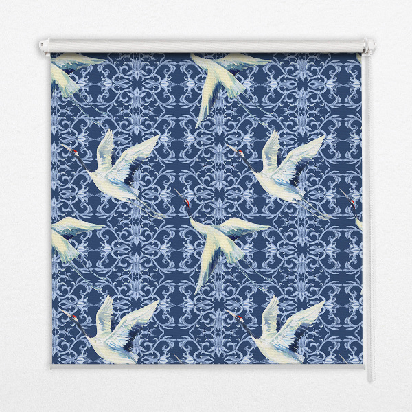 Blackout roller blind for window Herons