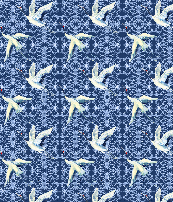 Blackout roller blind for window Herons