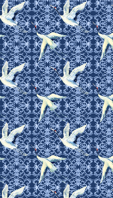 Blackout roller blind for window Herons