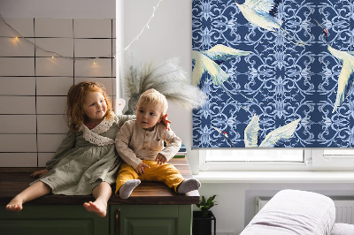 Blackout roller blind for window Herons