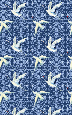 Blackout roller blind for window Herons