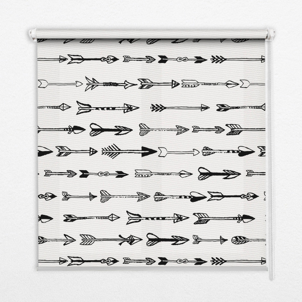 Blackout roller blind Sketch of arrows
