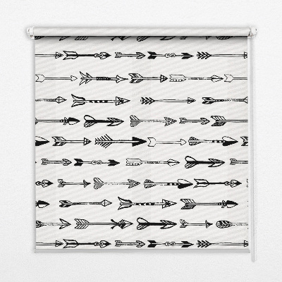 Blackout roller blind Sketch of arrows