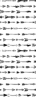 Blackout roller blind Sketch of arrows