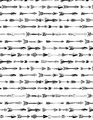 Blackout roller blind Sketch of arrows