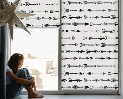 Blackout roller blind Sketch of arrows