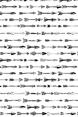 Blackout roller blind Sketch of arrows