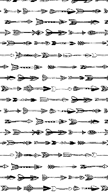 Blackout roller blind Sketch of arrows