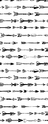 Blackout roller blind Sketch of arrows
