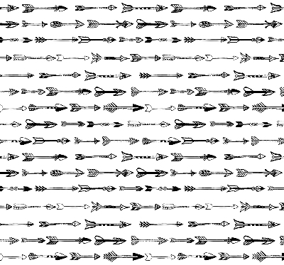 Blackout roller blind Sketch of arrows