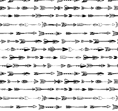 Blackout roller blind Sketch of arrows