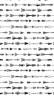 Blackout roller blind Sketch of arrows
