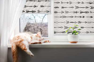 Blackout roller blind Sketch of arrows