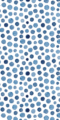 Blackout roller blind for window Blue dots