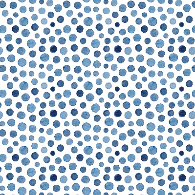 Blackout roller blind for window Blue dots