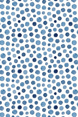 Blackout roller blind for window Blue dots