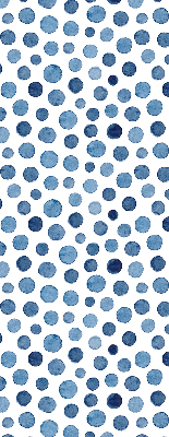 Blackout roller blind for window Blue dots