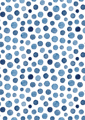 Blackout roller blind for window Blue dots