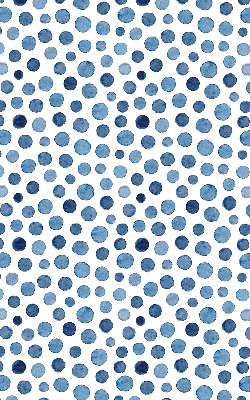 Blackout roller blind for window Blue dots