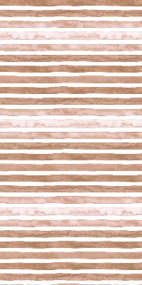 Blackout roller blind Brown painted stripes