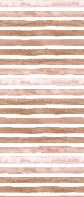 Blackout roller blind Brown painted stripes