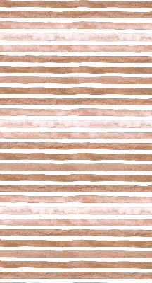 Blackout roller blind Brown painted stripes