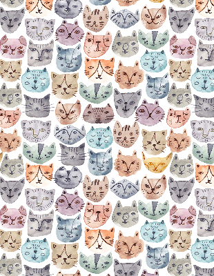 Blackout roller blind Colorful cat faces