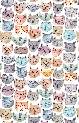 Blackout roller blind Colorful cat faces